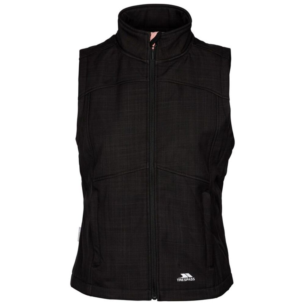 Trespass Womens/Ladies Mereb TP50 Softshell Lightweight Vest / Black Marl